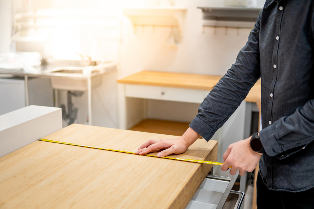 arbeistplatte ausmessen