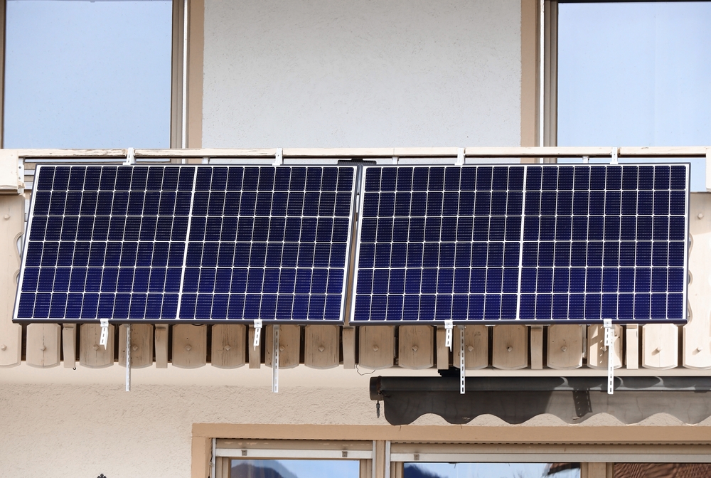solarmodule auf balkon